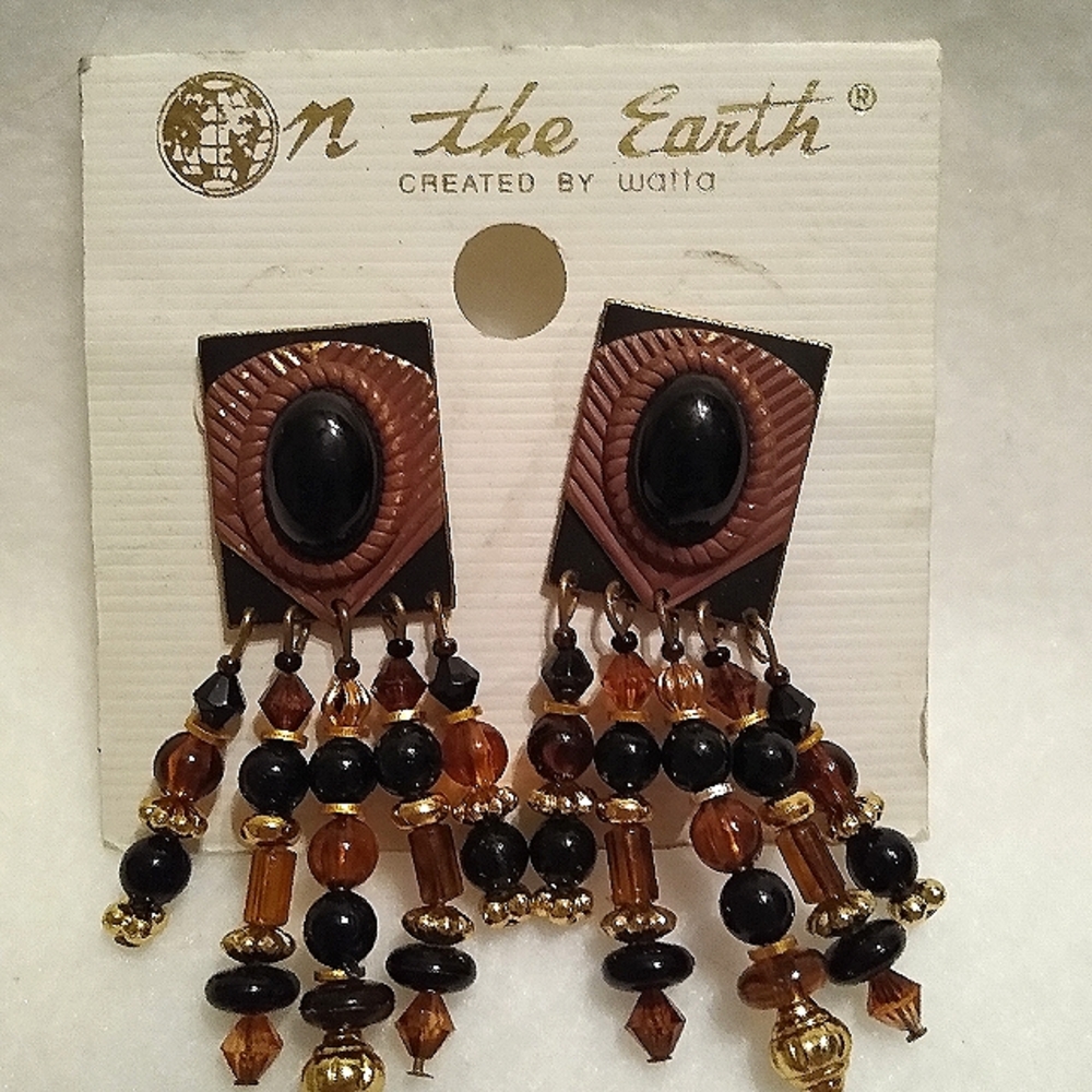 On the Earth Created by Watta Earrings  Boho Southwest Western Ooak Style NWT